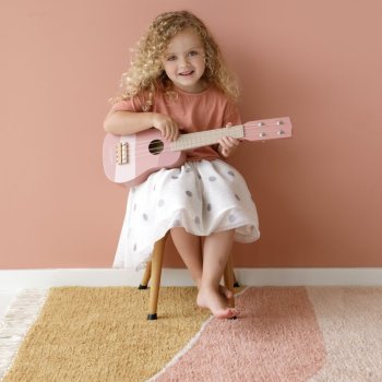 Little Dutch Holz Gitarre - rosa - new Pink LD7014 - die neue Spielzeuggitarre von Little Dutch